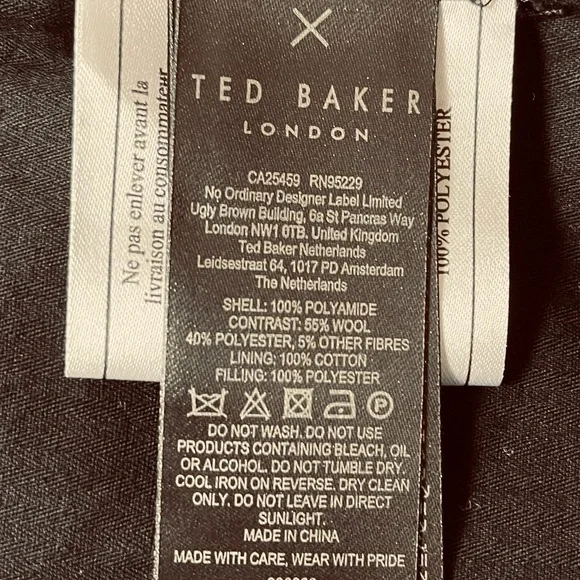 🌟🌟Host Pick 🌟🌟 NWT Ted Baker VELOSTY Quilted Black Jacket - Picture 12 of 16